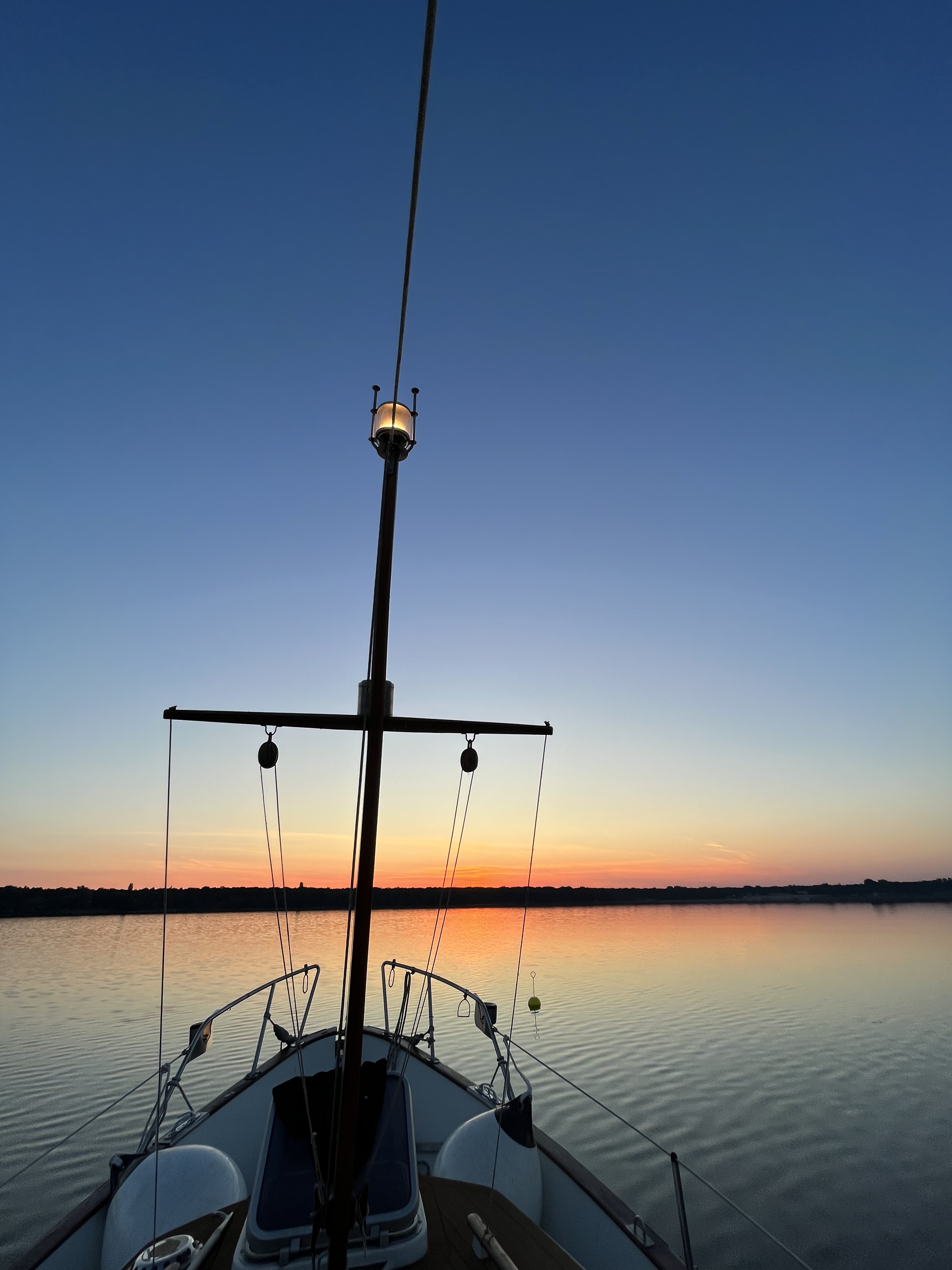 Ankern auf dem Müggelsee